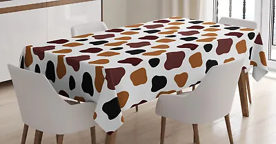 Cow Print Tablecloth Abstract Cow Hide • £15.99