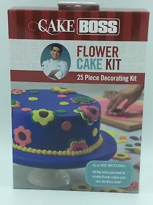 CAKE BOSS NEW Flower Cake Kit 25 Pieces - NIB Decorate Like A Pro • £14.47