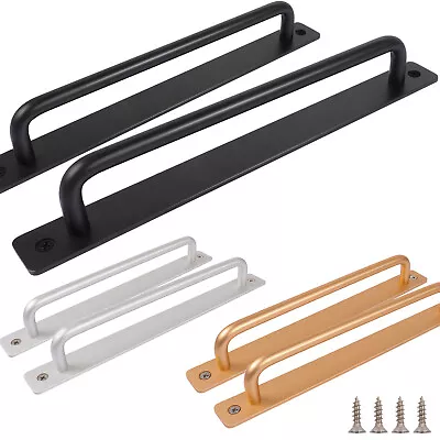 2-Pack Solid Barn Door Pull Handle For Cabinet Bar Garage Gate Wardrobe Drawer  • $10.59