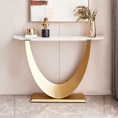 Modern Console Table Sintered Stone Entry Table Console Table For Entryway • $189.99