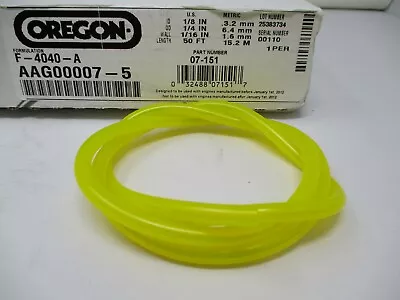 Oregon 07-151 3' 36  Tygon Of 1/8” ID 1/4  OD Gas Fuel Line Long • $9.99