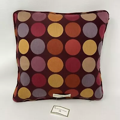 Mackenzie Childs Square Multicolored Polka Dot 13 Inch Square Accent Pillow NWT • $45