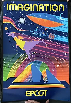 Walt Disney World Epcot Imagination Pavilion Limited Release Serigraph Poster • $200