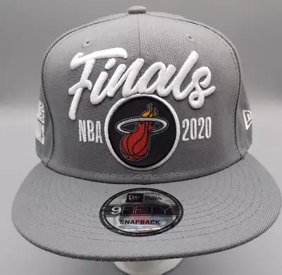 New Era Miami Heat Gray 2020 NBA Finals 9FIFTY Snapback Hat Cap NWT • $19.99