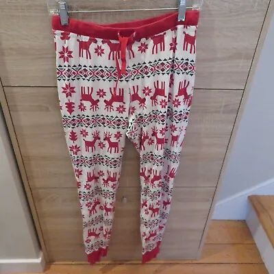 Hanna Anderson Womens Organic Cotton Christmas Lounge PJ Jogger Pants Sz S • $15.99