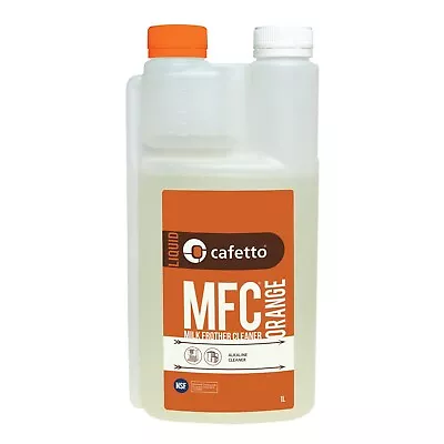 NEW CAFETTO MFC ORGANIC MILK FROTHER CLEANER ORANGE 1 Litre Espresso Coffee Mach • $27.90