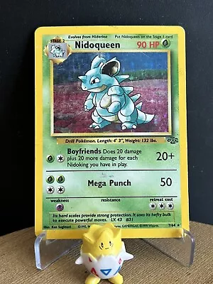 Nidoqueen 7/64 Vintage WOTC Wizards Holo Rare Jungle Set 1999 Pokemon Card • $10.86