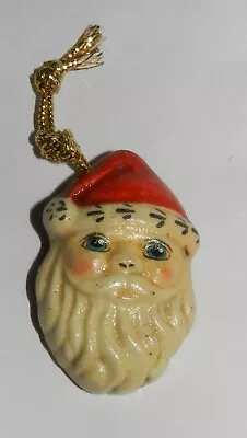$19.99 • Buy 1987 Santa's Head Christmas Ornament By Vaillancourt Folk Art