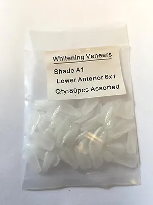 Dental Ultra-Thin Whitening Veneers Resin Teeth Lower Anterior Shade A1 80 PIECE • $11.89