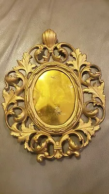 $29 • Buy SALE ! Antique Rococo Style Oval Brass Picture Frame