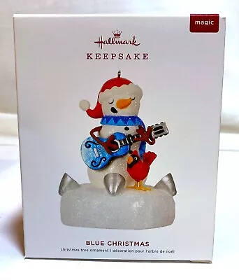 New Magic BLUE CHRISTMAS Hallmark Keepsake Ornament ELVIS SINGS Mint In Mint Box • $21