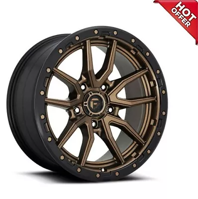 NEW 4EA 18x9 Fuel Wheels D681 Rebel Bronze 5-Lug Off Road Rims 18  18inch (S13) • $1504