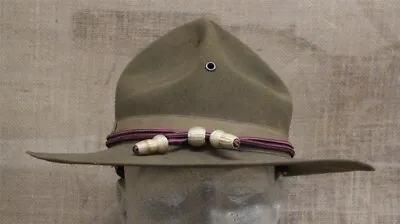 924 - WWII Era U.S. Army Campaign Hat Medical Corps Cord- Size 6 7/8 • $69