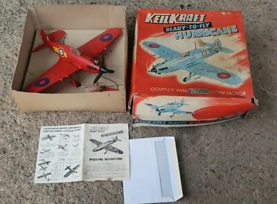 £125 • Buy Keil Kraft Hurricane 19½  Wingspan Vintage  Control Line Model. In Box + Guide 