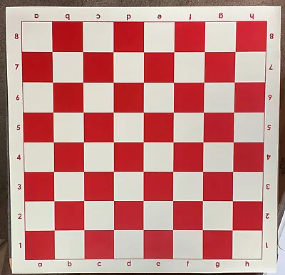 Basic Vinyl Chess Board (Red) • $16