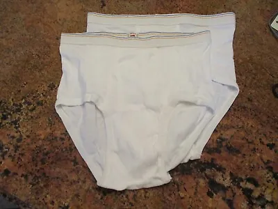 Fruit Of The Loom True Vintage Made Honduras White Underwear Briefs Large New • $49.99