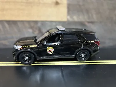 1/24 2022 Motormax Black Maryland State Police Ford Explorer • $75