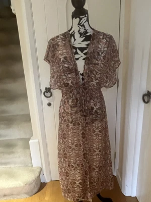 £14.99 • Buy Miss Selfridge Long Sheer Dress/ Cover Up - Size M