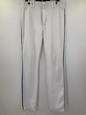 Jeremias Vasquez Miami Marlins Mlb White Majestic Game Used Pants 2019 Sz: 36 • $65