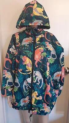 $100 • Buy GORMAN Green Jungle Monkey Magic Full Zip Hooded Raincoat Jacket M/L