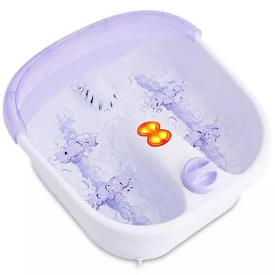 4 Rollers Bubble Heating Foot Spa Massager • $53.99