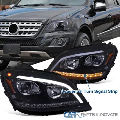 Fits 2009-2011 Benz W164 ML320 LED Sequential Signal Smoke Projector Headlights • $359.05