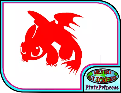 £3.55 • Buy Toothless How To Train Dragon B Vinyl Sticker Wall Art Poster Bedroom Kids Decal