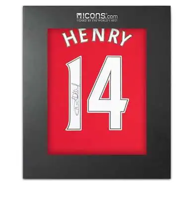 Thierry Henry Back Signed Arsenal 2021-22 Home Shirt In Deluxe Packaging • £444.99