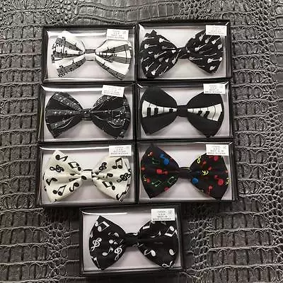 Variation Of 7 Music Style Of 1x Bow Tie Tuxedo Wedding Formal Men's Accessories • $6.99