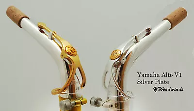 Yamaha Silver Plate/Gold Lacquer Option V1 Alto Saxophone Neck • $319