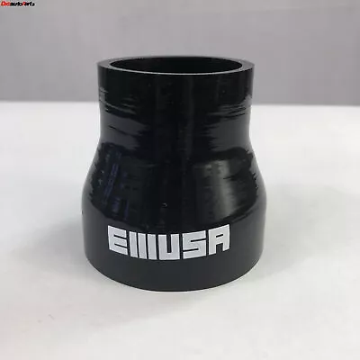 3Ply 2.75  To 2'' Inch Straight Reducer 76mm Silicon Hose Coupler Black • $10.99