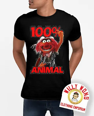 Animal 100% T-Shirt Movie Retro Classic Original Sci Fi Music Muppet • £9.99