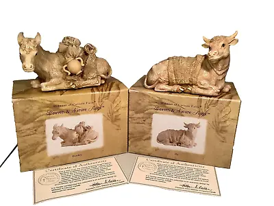 Midwest Cannon Falls Heaven & Nature Sings-Nativity Figures Lot Of 2-Donkey & Ox • $98.98