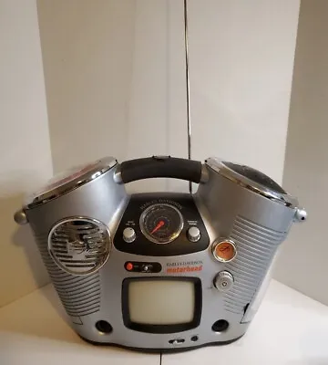 Harley Davidson Motorhead TV  CD AM/FM Radio Lantern Entertainment System Untest • $33.69