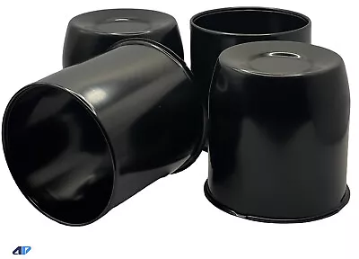 4 Black Steel Center Cap Fit 4.25  Trailer Rims Center Bore 2 Close 2 Open • $36.59