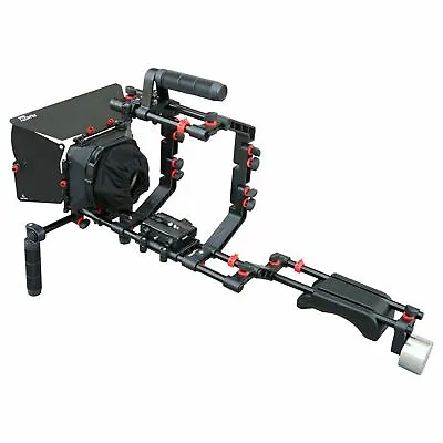 £156 • Buy Filmcity DSLR Camera Cage Steady SHOULDER RIG KIT + Matte Box For Video Movie