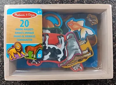 Melissa & Doug 20 Wooden Animal Magnets In A Box • $16.50