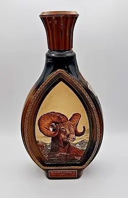Vintage 1976 Jim Beam's Choice Whiskey Bottle Decanter Bighorn Ram Lockhart • $30.76