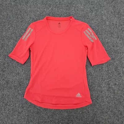 Adidas Shirt Womens XSMALL Pink Adult Activewear Sports Gym Modern Size XS • $3.98