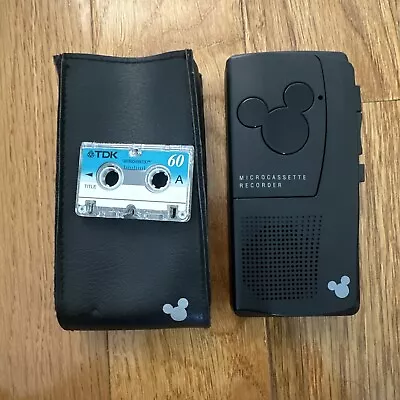 Mickey Mouse & Co Portable Micro Cassette Recorder MC-456 Disney Rare Works HTF • $39