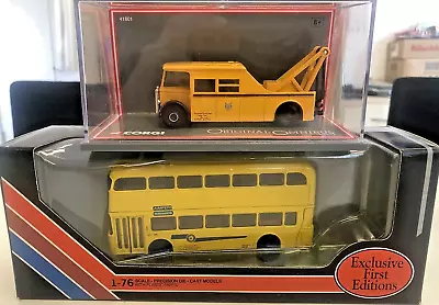 EFE & Corgi 2 X BOURNEMOUTH Transport Fleetline Bus & Breakdown Tender 1/76 COA • £55