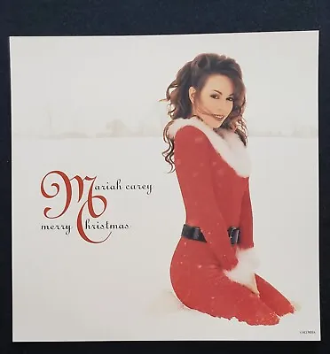 Mariah Carey Merry Christmas OG 1994 Record Label Promo Poster Flat Collectible • $44.99