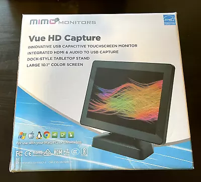 Mimo Vue Capture 10.1  HD  1280 X 800 -  Touchscreen Monitor  Black • $75