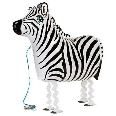 My Own Pet ZEBRA Balloon Jungle Animal With String 23 X 10 X 22 - 1 Count NEW • $13.25