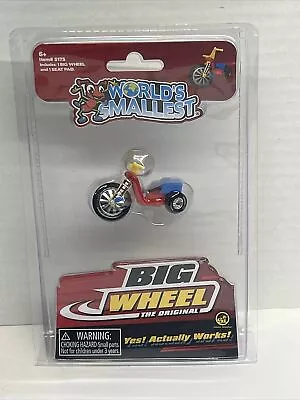 New World's Smallest BIG WHEEL Tiny Ride On (1969 Marx Mini Miniature Toy • $10.95