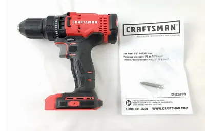 Craftsman Cmcd700 V20 Cordless 1/2  Drill Driver.. • $36