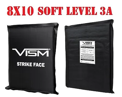 $84.99 • Buy VISM Ballistic UHMWPE Level IIIA Soft Panel 8x10 Rectangle Bullet Proof Plate