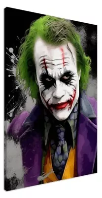 Joker Canvas Art Print Dark Knight Joker Graffiti Wall Art - 100 Piece Limited • £32