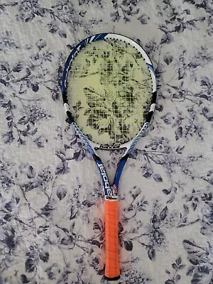 Babolat C Drive 105 Head Black Blue Tennis Racquet 2 : 4 3/8 Side Cortex 9.3oz • $69