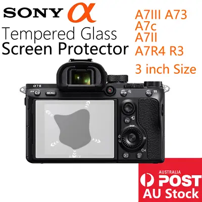 $4.99 • Buy Tempered Glass Screen Protector Sony Camera A7R3 A7c A7III A73 A7M3